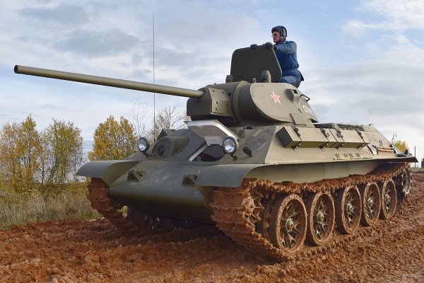 Катание и стрельба на танке Т-34-57