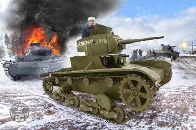 Презентация танка Т-26 14 января в ИКК "Линия Сталина"